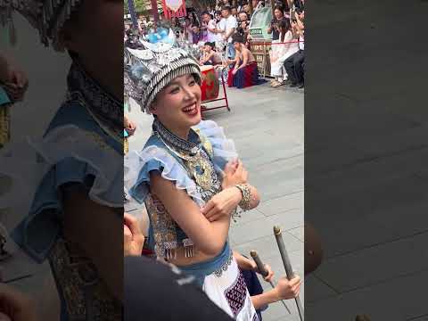 <strong>Play</strong> all <strong>over</strong> the body#Miao village style performance #miaofuxiu #Hangzhousongcheng