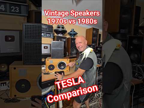 70s Vintage TESLA BOOKSHELF SPEAKERS vs 80s Rare TESLA SPEAKER Sound Test Comparison