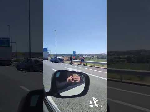 Fuerte accidente en la Z-40 sentido Teruel