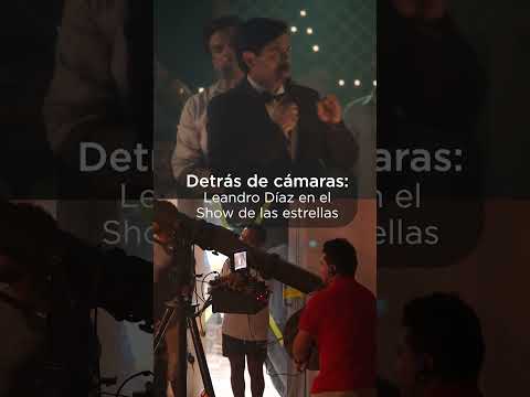 Así se grabó la escena en la que Leandro Díaz participó del Show de las estrellas