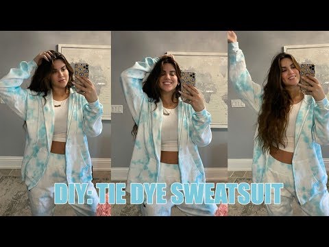 DIY: Tie Dye Matching Sweatsuit | Crinkle Technique