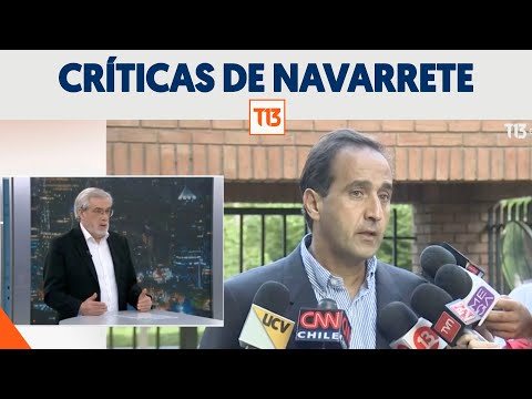 Las cri?ticas de Bernardo Navarrete a la reunio?n con políticos en casa de Zalaquett