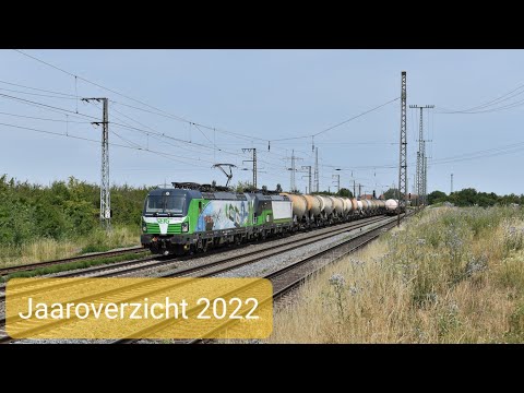 4K | Treinen in België, Duitsland en Nederland - Jaaroverzicht - 2022