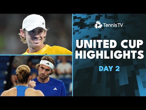 Auger-Aliassime vs Coric Tilt; Tsitsipas, De Minaur Open Seasons | United Cup 2025 Highlights Day 2