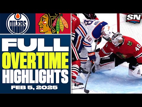 Edmonton Oilers at Chicago Blackhawks | FULL Overtime Highlights - February 5, 2025