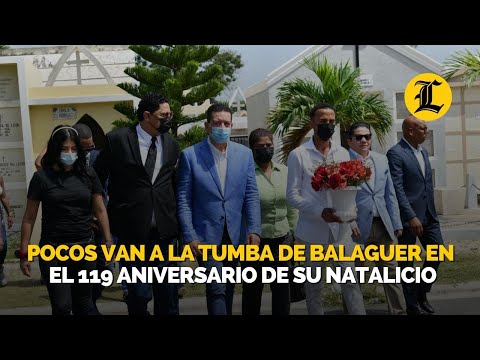 Pocos van a la tumba de Balaguer en el  119 aniversario de su natalicio