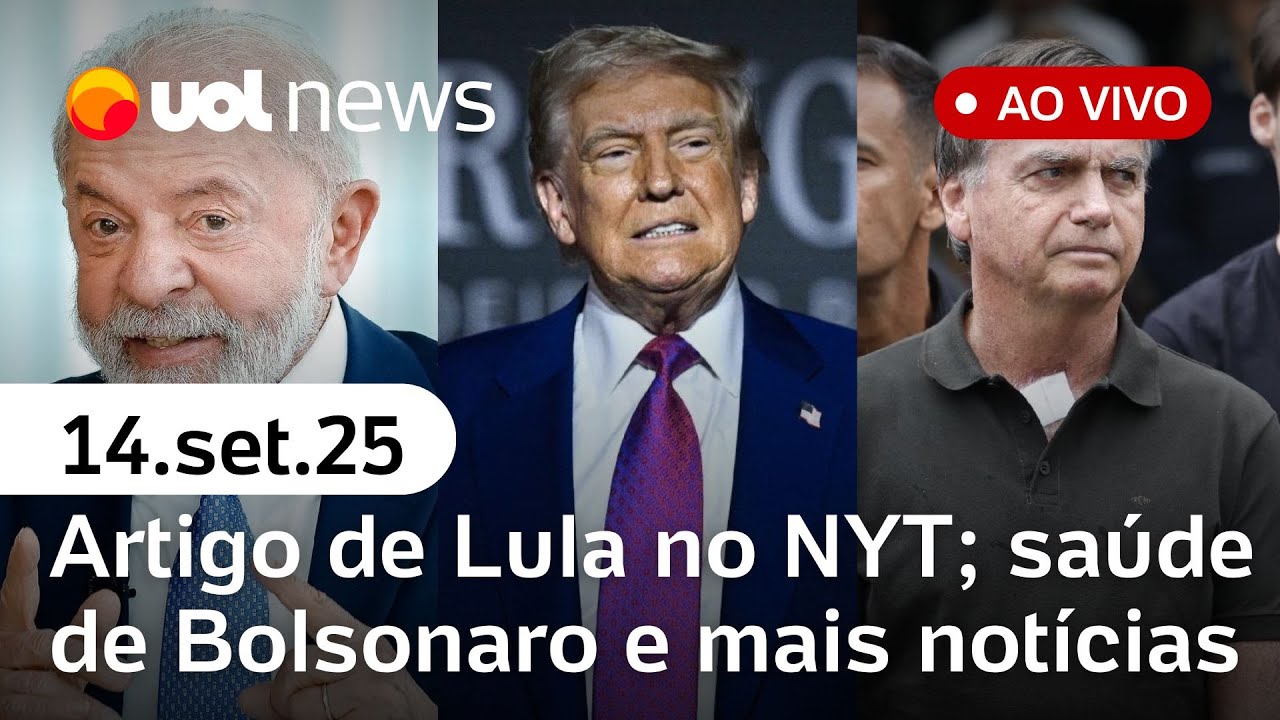 Lula manda recado a Trump em artigo no NYT; Bolsonaro deixa hospital; entrevista de Janja e+ ao vivo