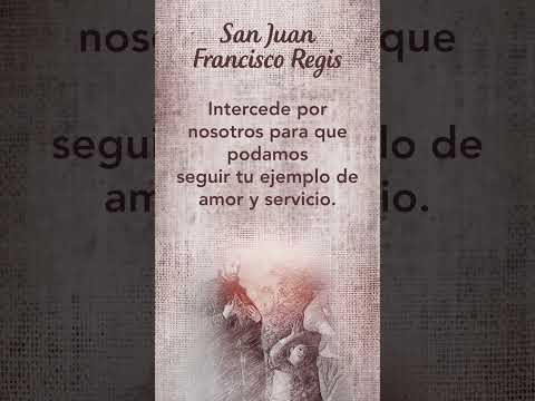 Oración a San Juan Francisco Regis #SantoDelDía  #TeleVID #Shorts