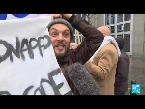 Manifestations contre les mesures anti-Covid à Bruxelles et aux Pays-Bas • FRANCE 24