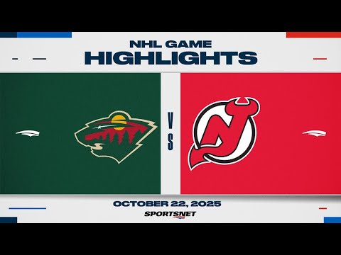 NHL Highlights | Wild vs. Devils - October 22, 2025