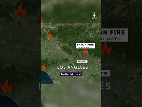 The LA wildfires mapped