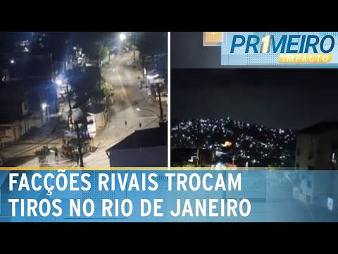Facções criminosas rivais trocam tiros por disputa de território no RJ | Primeiro Impacto (16/02/24)