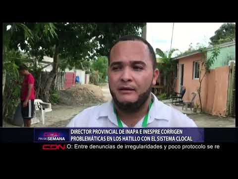 Director provincial de Inapa e Inespre corrigen problemáticas en Los Hatillo con el sistema cloacal