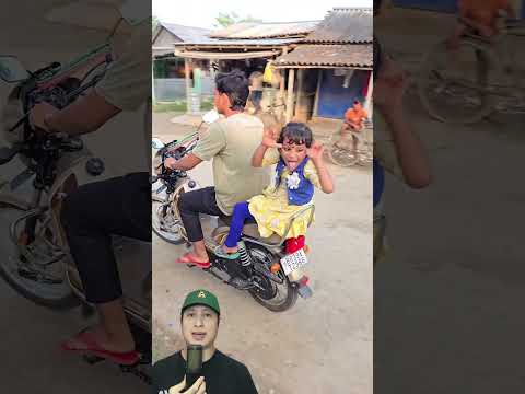 ADIK DILARANG IKUT NAIK MOTOR‼️😱@sukhasankarahmanbhai #remix #dubbing #trending