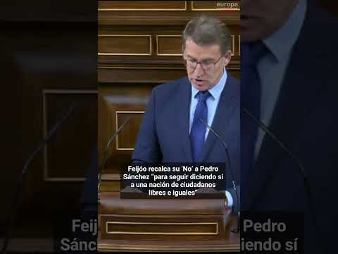 Feijóo recalca su 'No' a Pedro Sánchez