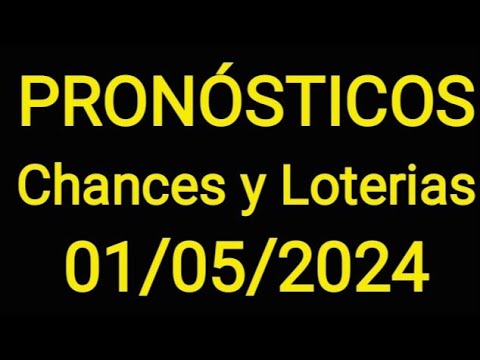 Pronósticos Chances y Loterías  baloto Hoy 01/05/2024 #numeroganador #numerosparahoydia #formula1