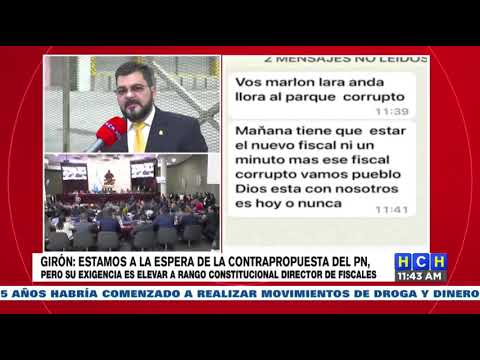 Marco Eliud Girón sobre elección de Fiscal General: La pelota está en  cancha del Partido Nacional