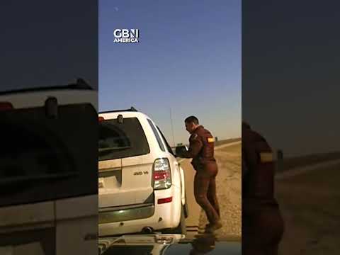 Police officer survives scary roadside crash