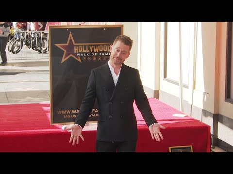 Macaulay Culkin gets emotional at Hollywood Walk of Fame ceremony