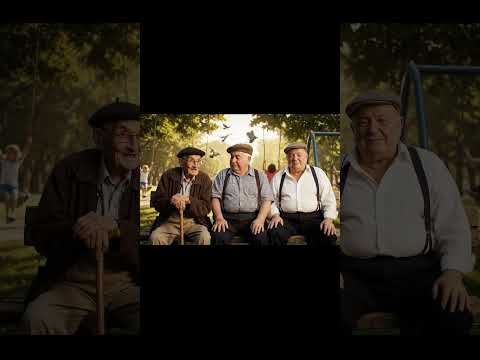 El abuelo Cirilo con los amigos #ia #veo3 #humor