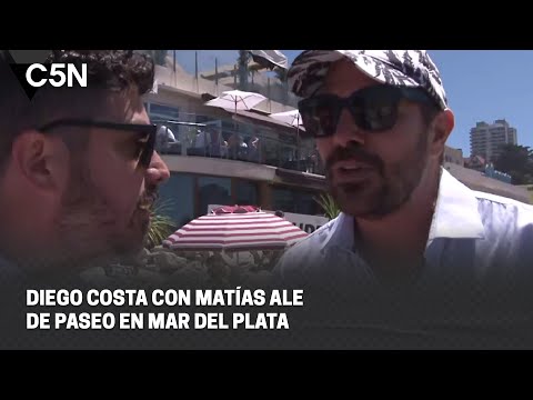 DIEGO COSTA con MATÍAS ALE de paseo en MAR DEL PLATA