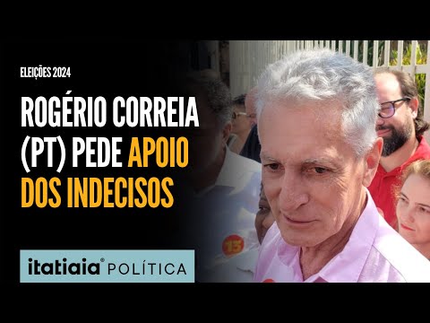 ROGÉRIO CORREA VOTA NO BAIRRO CARLOS PRATES, CITA LULA E PEDE APOIO DOS INDECISOS