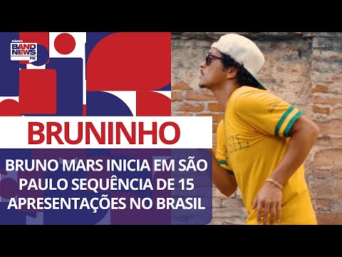 Bruno Mars inicia em São Paulo sequência de 15 apresentações no Brasil