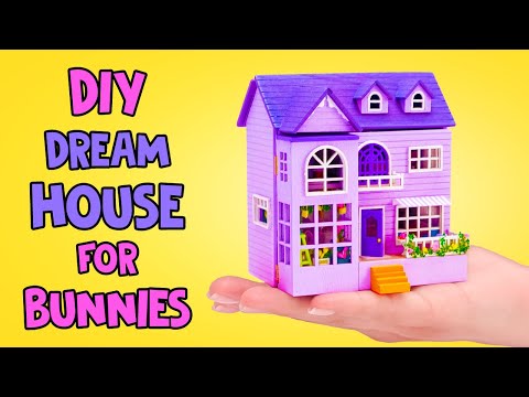 ウサギさんに家を建ててあげよう！🐇💜 可愛すぎて目が離せない！