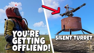 YouTube thumbnail for Oblivion's video titled 'Trapping My Neighbour With Rusts Most ANNOYING Turret Trap!'