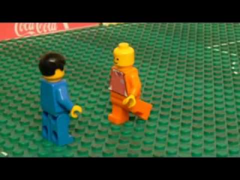 La final del mundial 2010 en Lego