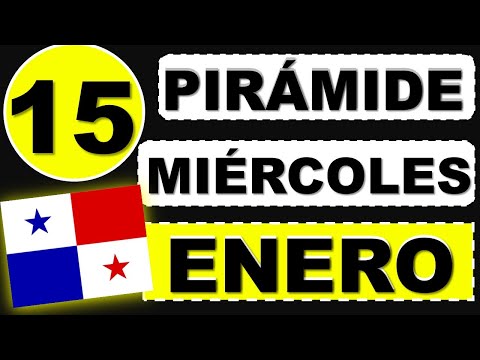 Pirámide Lotería de Panamá para Miercoles 15 de Enero 2025 Decenas Suerte Sorteo Miercolito de Hoy