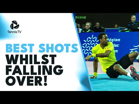 Best ATP Tennis Shots Whilst Falling Over! 🤯 Feat. Monfils, Cuevas & Dimitrov