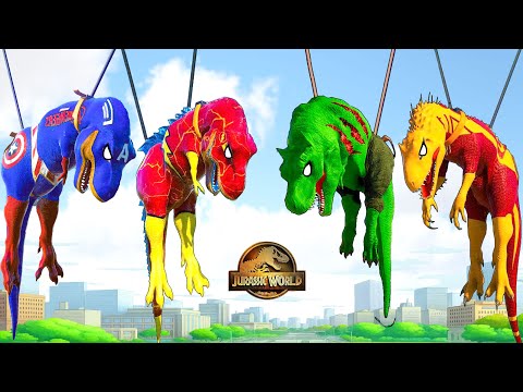 T-Rex Vs Dinosaur, Velociraptor Dinosaurs Fighting 🦖 Jurassic World Evolution 3