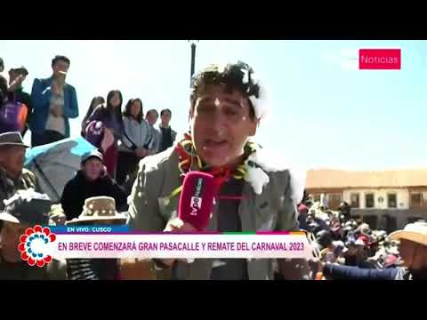 Así fue recibido Manolo del Castillo quien presenta para TVPerú el fin de carnavales en Cusco
