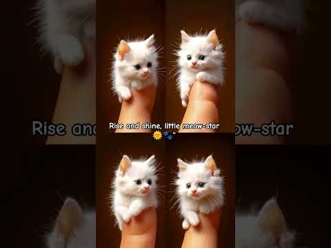 Rise and shine, little meow-star 🌞🐾 #song #cat #music #catreels #catvideos