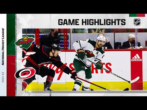 Wild @ Hurricanes 4/2 | NHL Highlights 2022