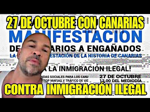 27 DE OCTUBRE MANIFESTACIÓN CONTRA LA INMIGRACIÓN ILEGAL, RUDY RUYMAN ALIENTA A SALIR A LA CALLE