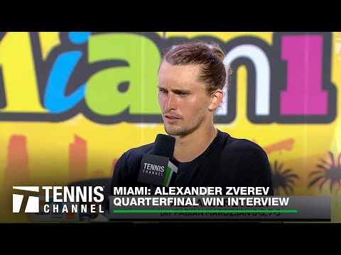 Alexander Zverev Reaches His Fourth Miami Semifinal After Win Over Marozsan | Miami QF