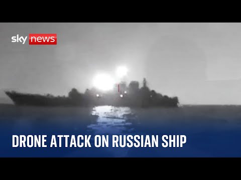 Ukrainian sea drone attacks Russian ship in a major export hub, says Moscow