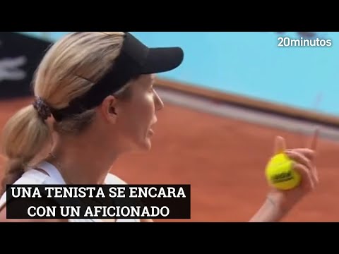 Mutua Madrid Open: Danielle Collins se encara con un aficionado