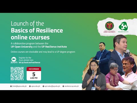 Launch of the Basics of Resilience Online Courses
