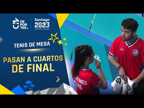 Matías Pino y Joseline Yévenez avanzan a cuartos de final tras vencer a Costa Rica | Santiago 2023