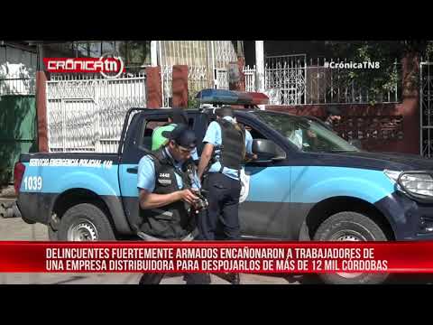 Sujetos despojan de sus pertenencias a repartidores en Managua - Nicaragua