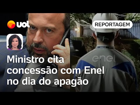 Ministro cita concessão com Enel no dia do apagão: 'Permitimos a antecipação dos contratos'