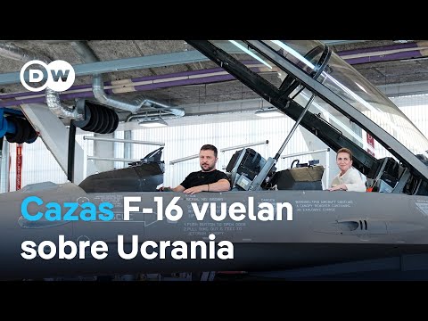 Aviones de combate F-16 realizan misiones militares en el espacio aéreo de Ucrania