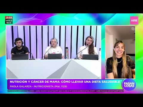 Entrevista en AIRE | Nutrición y cáncer de mama: cómo llevar una dieta saludable