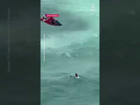 Hurricane Milton: Man stranded at sea rescued