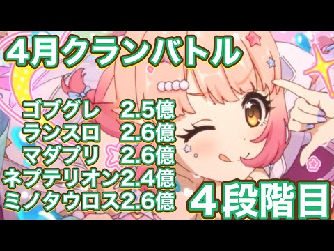 【プリコネR】4月クランバトル　4段階目今月もなるべくサクッと行きたい件