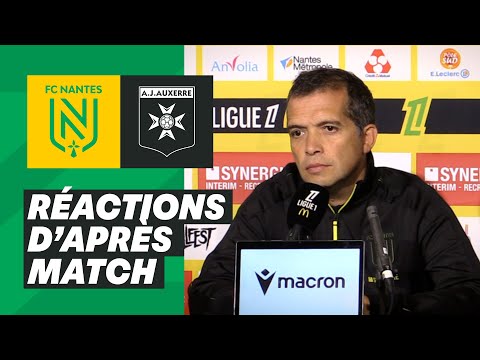 🎥🎙️ [J03] FC Nantes - AJ Auxerre : la réaction de Luis Castro