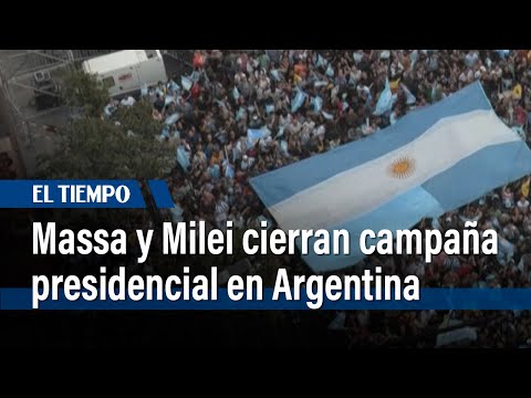 Massa y Milei cierran campaña para incierto balotaje presidencial en Argentina | El Tiempo